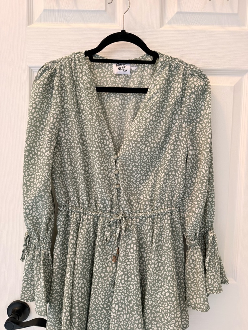 Princess Polly Sage Green Romper